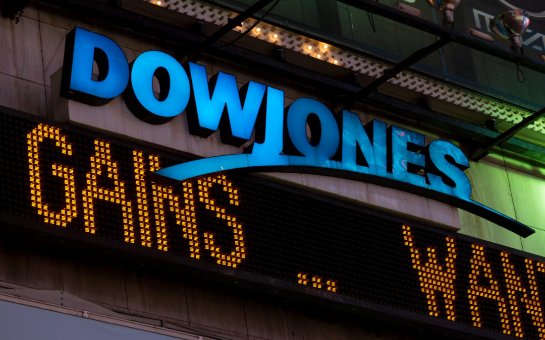 Dow Jones scende ma i traders credono nel progetto