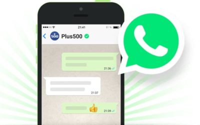 Plus500 segue i suoi clienti su Whatsapp
