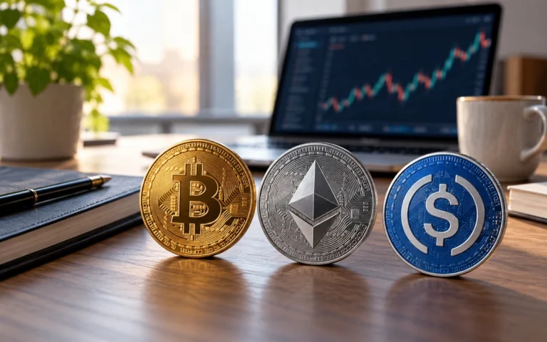 Immagine illustrativa: Criptovalute: come confrontare Bitcoin, ether e USDC