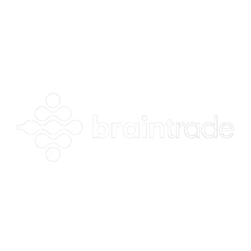 braintrade logo bianco