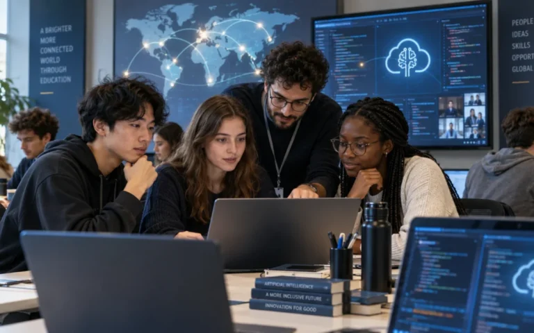 Studenti universitari in laboratorio durante un corso di programmazione assistita dall'intelligenza artificiale