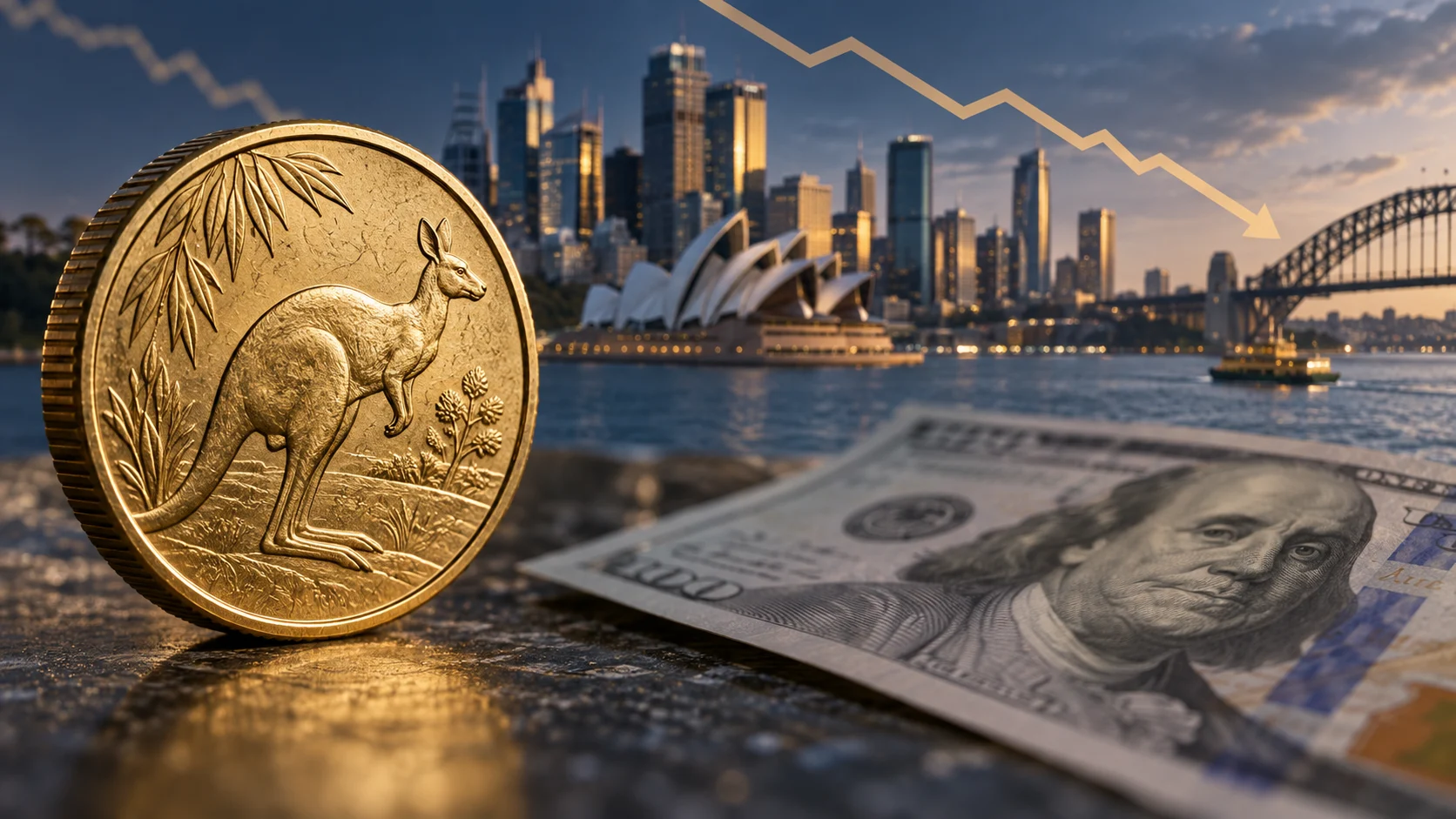 Dollaro australiano sotto pressione: AUD/USD mette alla prova la soglia di 0,7000