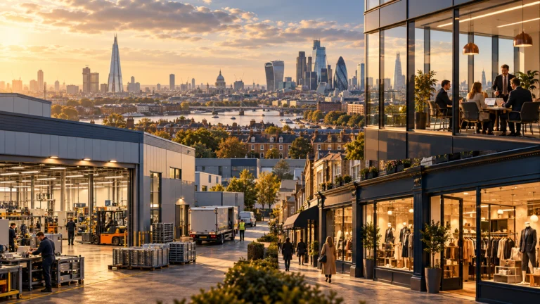 Edifici commerciali e industriali britannici in una composizione editoriale sulle società del FTSE 250
